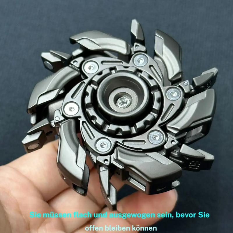 Kreativ fidget-skjutleksak med öppet hölje och snurra