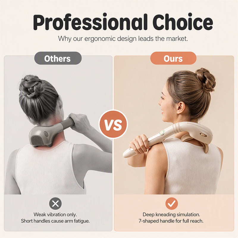 đ 50 % RABATT NU! đ§ Ergonomisk Ă€ltningsmassage â 7-formad lĂ„ngt handtag för rygg, axlar & hela kroppen â perfekt för hemmabruk đ