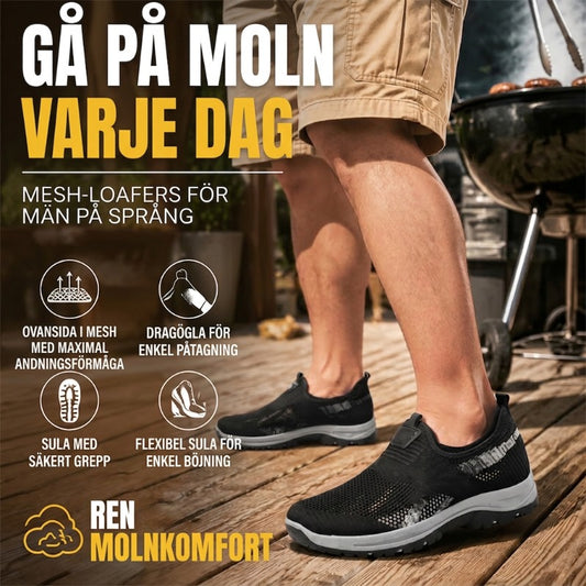 Andningsbara mesh-sneakers för män – slip-in design