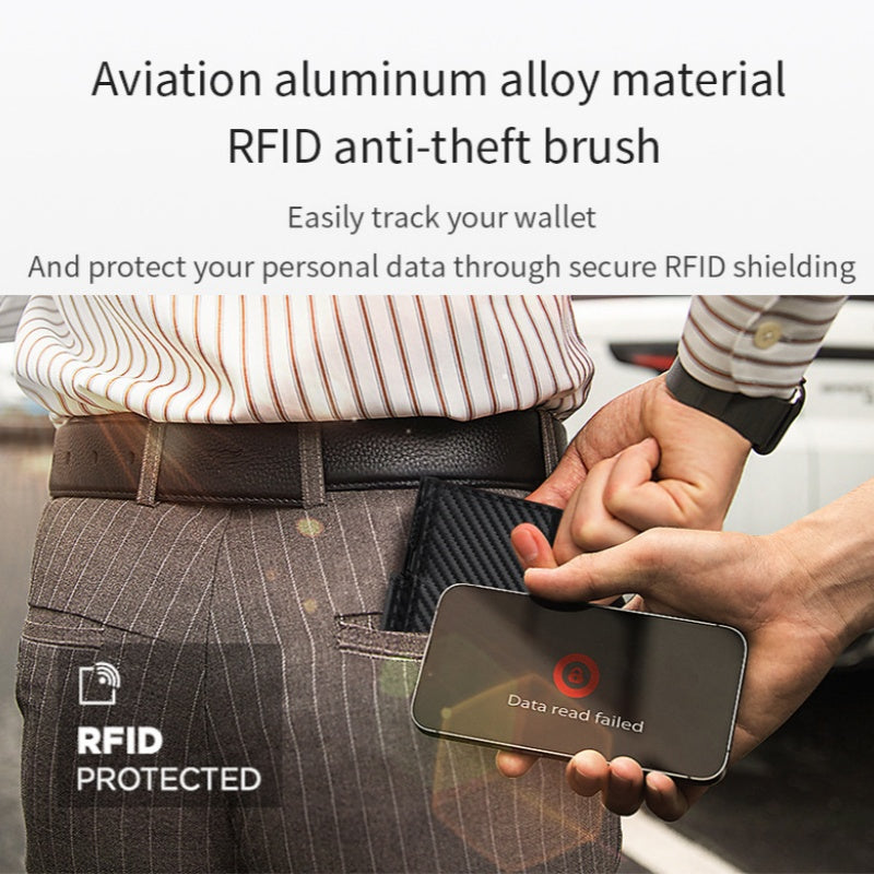 🔥🎁Nyhet 50 % rabatt – Smal plånbok för män med RFID-skydd