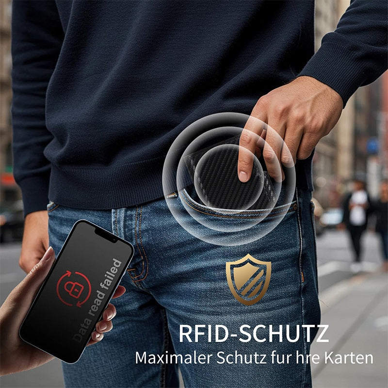 🔥🎁Nyhet 50 % rabatt – Smal plånbok för män med RFID-skydd