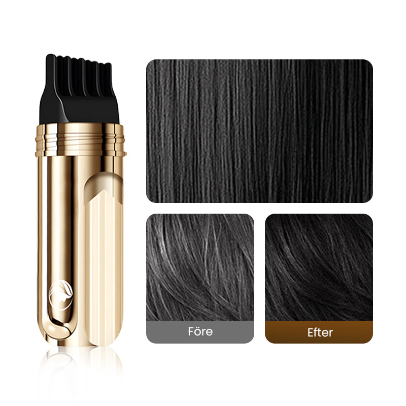💇‍♀️ KÖP 1 FÅ 1 GRATIS! ✨ 2-i-1 Hårfärgningskam för Grått Hår - Snabb och Naturlig Täckning, Skonsam Formel för Användning Hemma 🌿📦