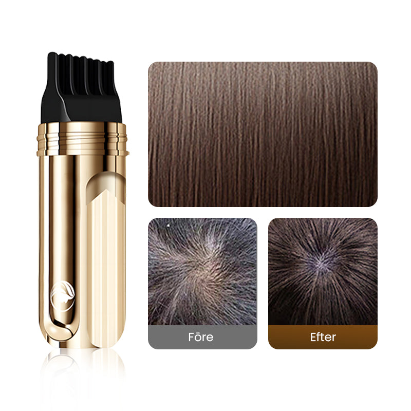💇‍♀️ KÖP 1 FÅ 1 GRATIS! ✨ 2-i-1 Hårfärgningskam för Grått Hår - Snabb och Naturlig Täckning, Skonsam Formel för Användning Hemma 🌿📦