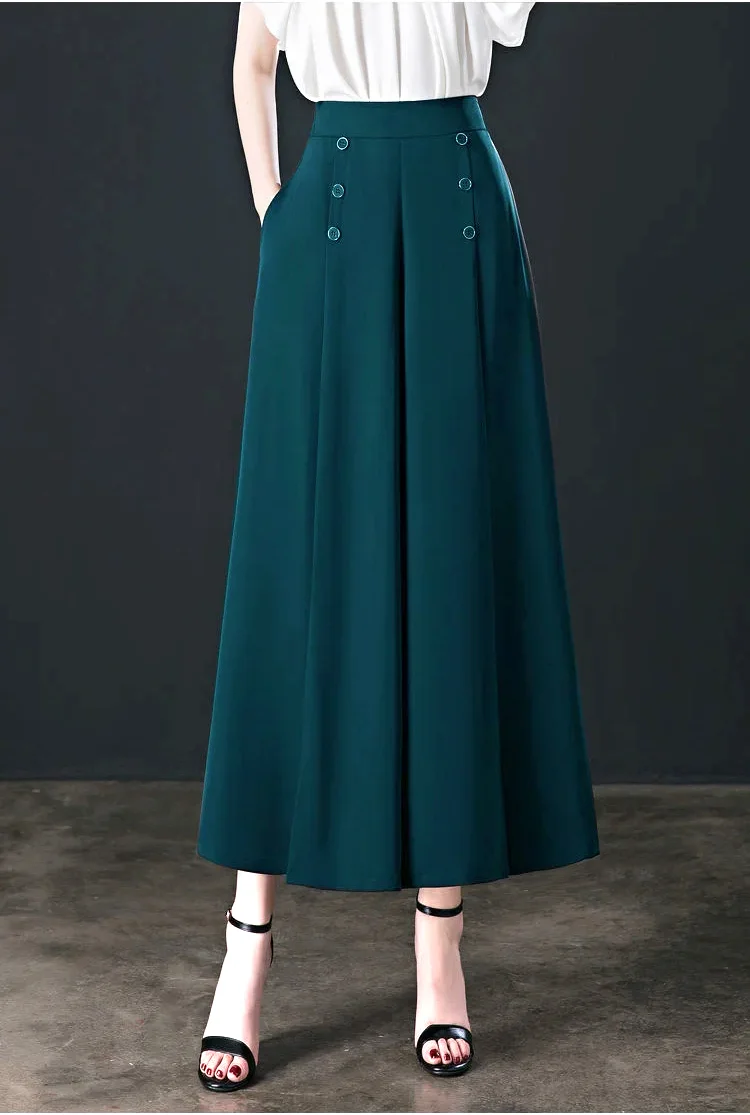 👖 50 % RABATT NU! ✨ Snygga plisserade byxor med vida ben – flödande silhuett, bekväm passform och mångsidig stil 💃