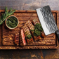 JUWIL Premium köttkniv i kolstål – Handsmidd serbisk köttkniv för köket, grillen och utomhus