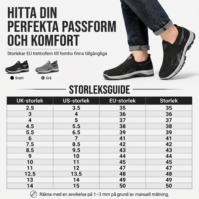 Andningsbara mesh-sneakers för män – slip-in design