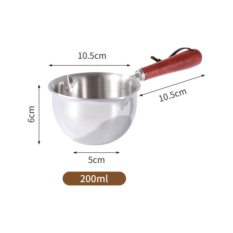 🍯Mini-kastrull i rostfritt stål 304 – Perfekt för smör, mjölk och kaffe!🍯