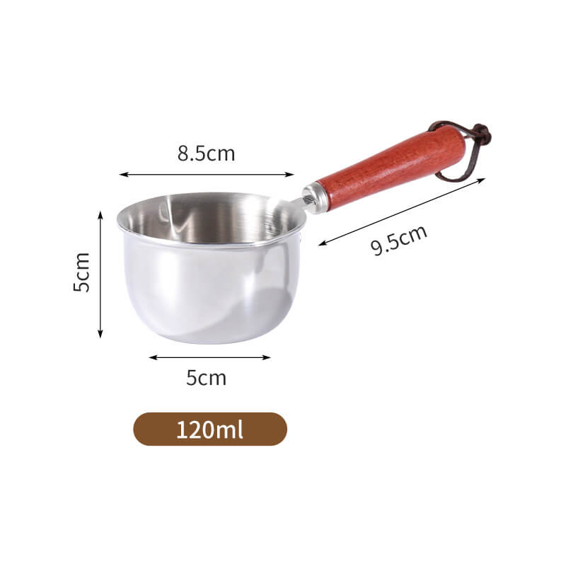 🍯Mini-kastrull i rostfritt stål 304 – Perfekt för smör, mjölk och kaffe!🍯