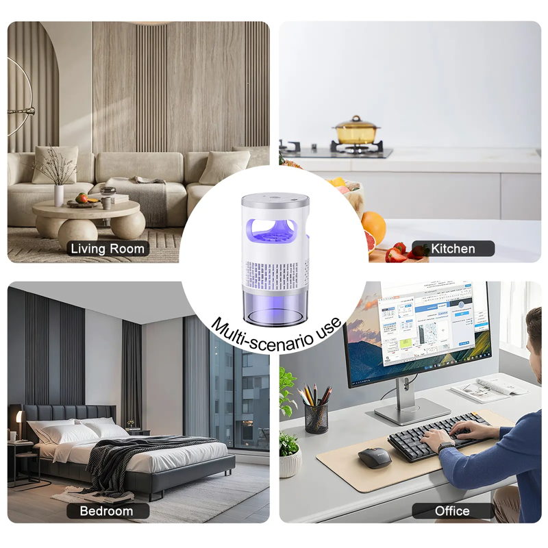 💐 50 % RABATT! LED-insektsfångare för inomhusbruk – Tyst och säker för sovrummet 🛏️🔇【Begränsat antal】