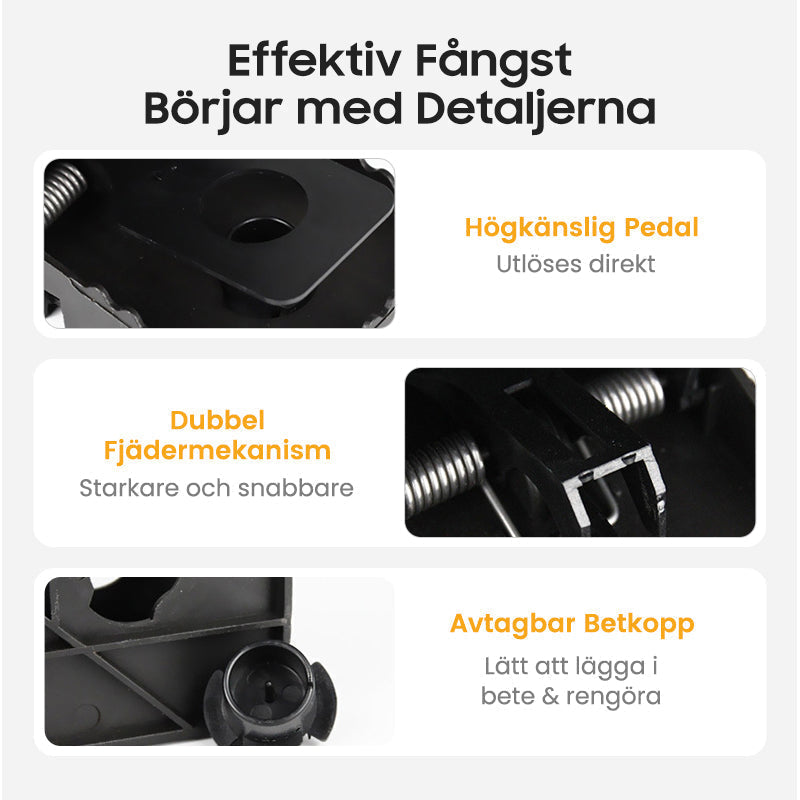 🔥🔥Köp 1 få 2 gratis🔥 Kraftfull musfälla med hög känslighet