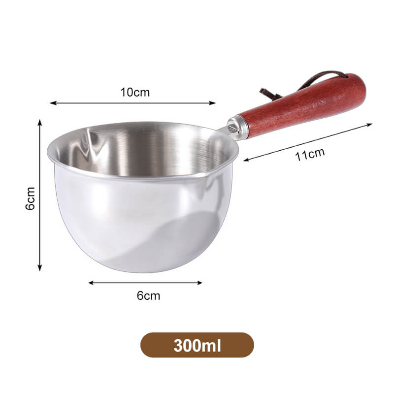 🍯Mini-kastrull i rostfritt stål 304 – Perfekt för smör, mjölk och kaffe!🍯