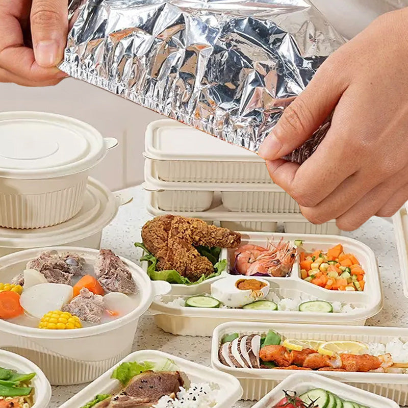 🔥 50% RABATT 🧊 Smart aluminiumfolieisoleringsskydd 🍱 Håller maten varm längre, återanvändbart & perfekt för vardag och utflykter ✨