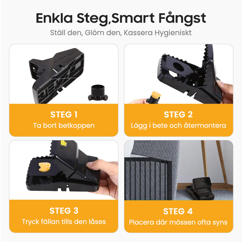🔥🔥Köp 1 få 2 gratis🔥 Kraftfull musfälla med hög känslighet