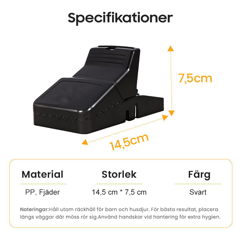 🔥🔥Köp 1 få 2 gratis🔥 Kraftfull musfälla med hög känslighet