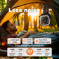 Campingfläkt med avtagbart stativ, uppladdningsbar fläkt på 30 000 mAh med LED-belysning och 270° svängbarhet, 4-i-1 sladdlös campingfläkt