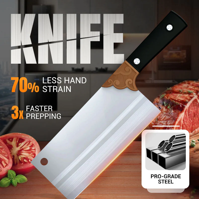 🔥HET REA 50% RABATT! 🔪🌟🍳Smidd vass och hållbar kökskniv✂️🥩