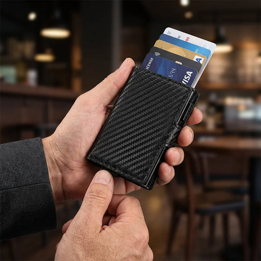 🔥🎁Nyhet 50 % rabatt – Smal plånbok för män med RFID-skydd