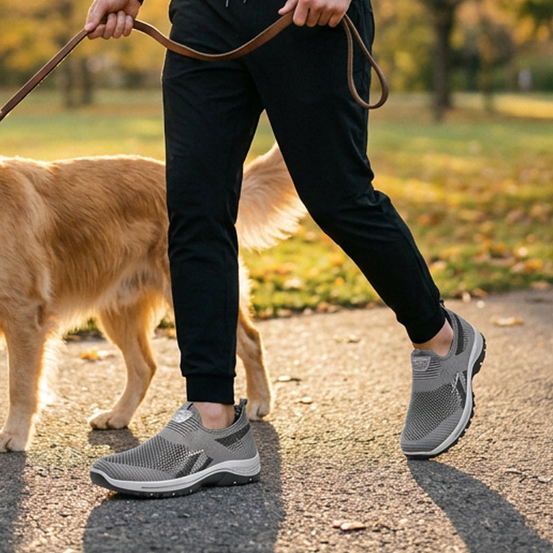 Andningsbara mesh-sneakers för män – slip-in design