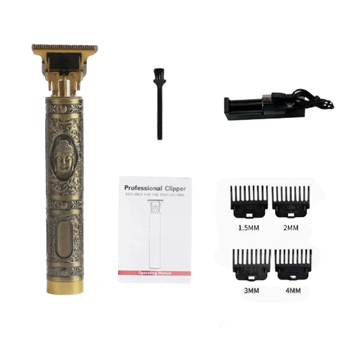 🎁Trådlös Retro Hårtrimmer | Nano-Blad✂️ 4 Kamtillsatser🦾 Extremt Kraftfull Motor