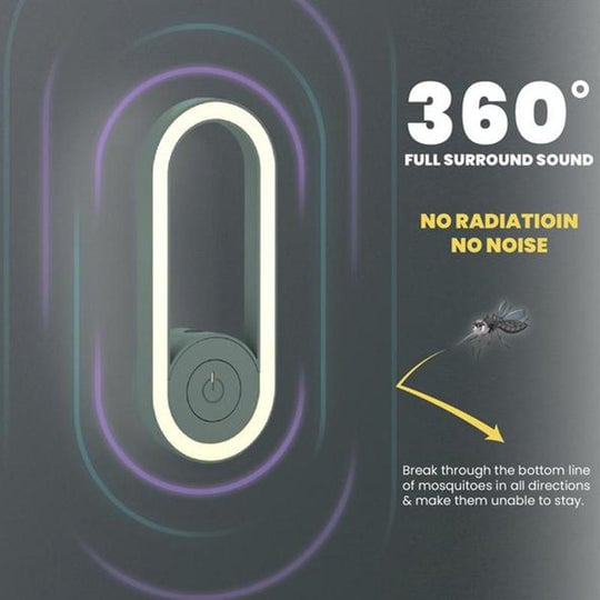 ✨50% RABATT! 🔥Frekvenskonvertering Ultrasonic Mosquito Killer med LED-sömnljus