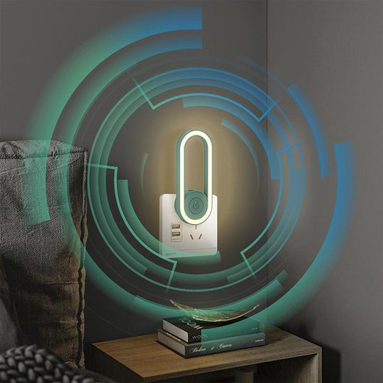✨50% RABATT! 🔥Frekvenskonvertering Ultrasonic Mosquito Killer med LED-sömnljus