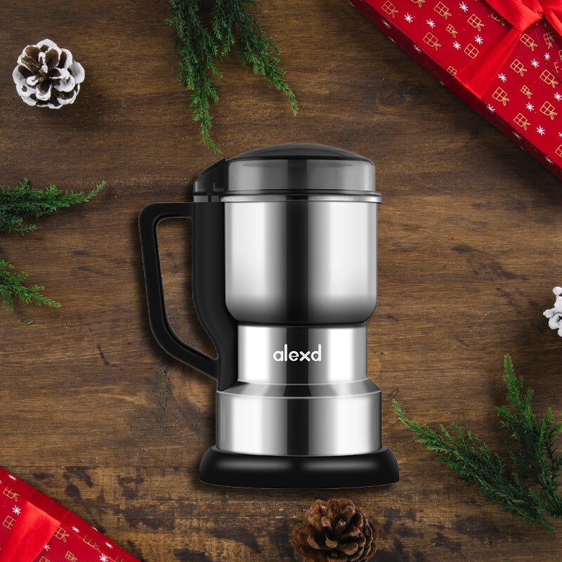 ⚙️ 50 % RABATT NU! ☕ Liten elektrisk slipmaskin – mal kaffebönor, kryddor & nötter med kopparmotor i rostfritt stål ✨