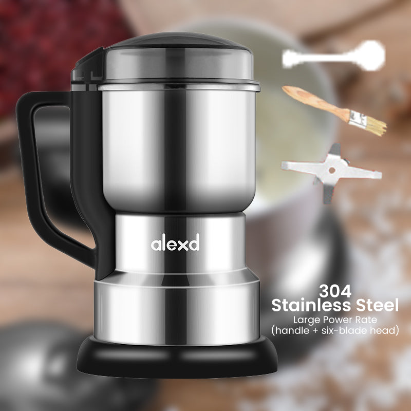 ⚙️ 50 % RABATT NU! ☕ Liten elektrisk slipmaskin – mal kaffebönor, kryddor & nötter med kopparmotor i rostfritt stål ✨