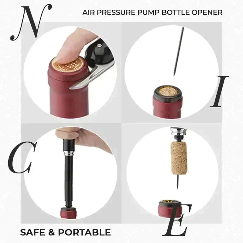 🍹50 % RABATT🔥Vinöppnare med luftpump