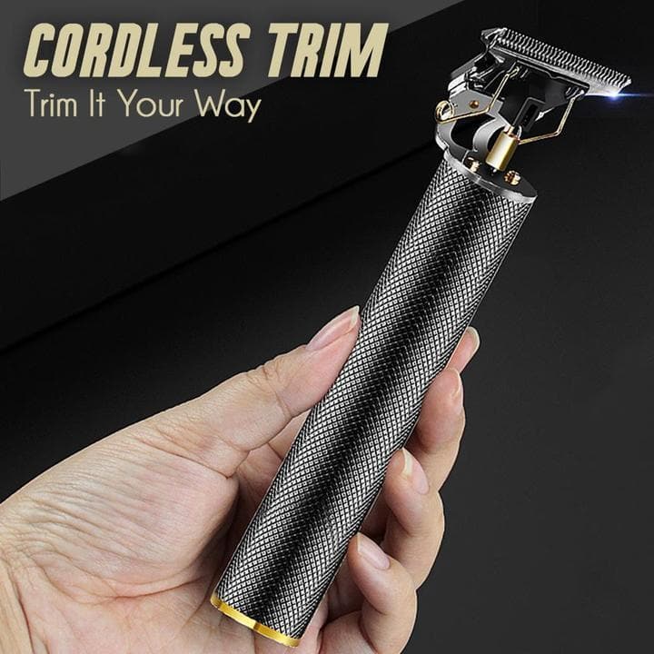 🎁Trådlös Retro Hårtrimmer | Nano-Titan-Blad✂️ 4 Kamtillsatser🦾 Extremt Kraftfull Motor