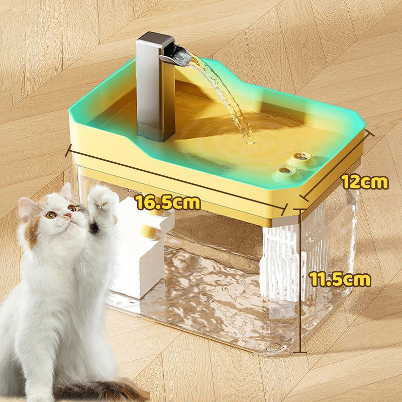 Automatisk dricksfontän för katt
