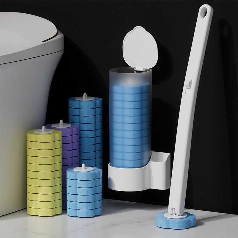 🚽💦Engångsutbytbar väggmonterad innovativ toalettborstesats✨