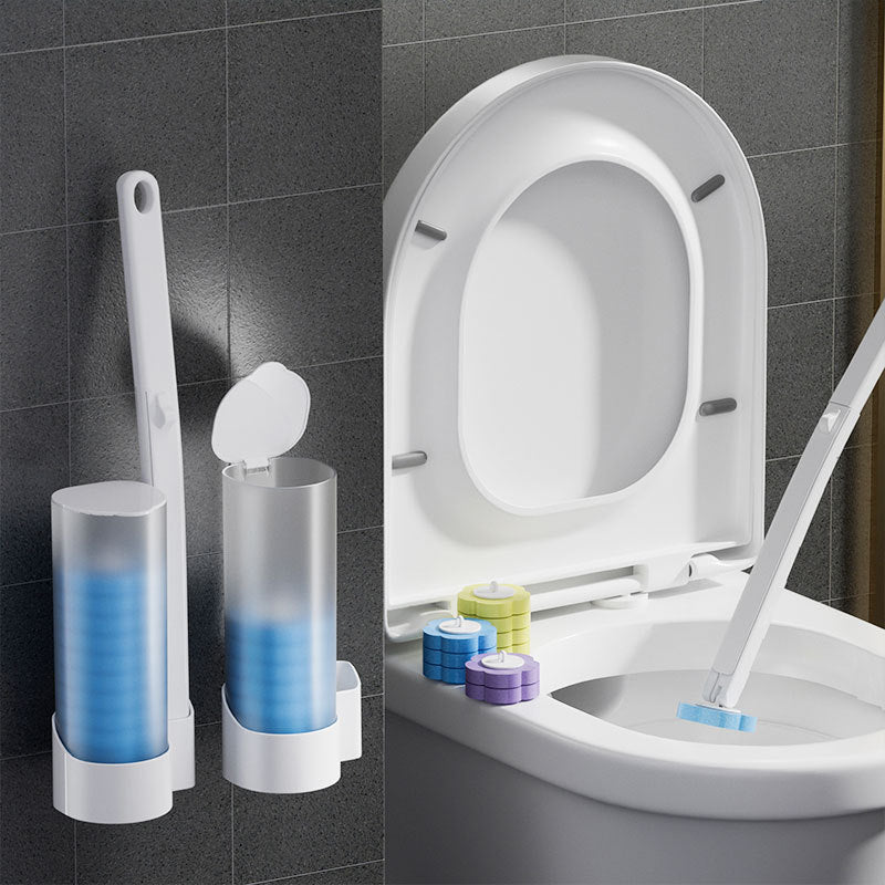 🚽💦Engångsutbytbar väggmonterad innovativ toalettborstesats✨