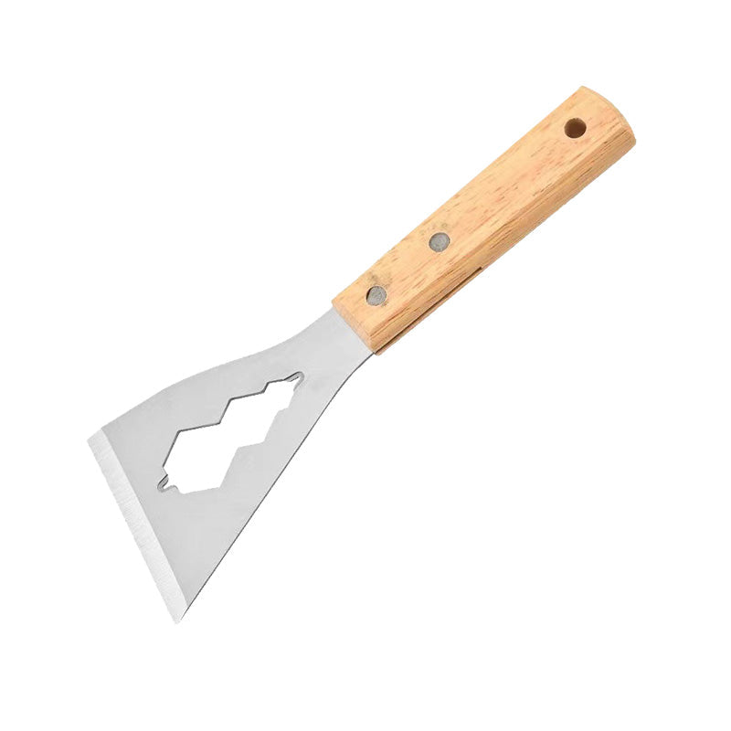 🛠️ KÖP 1, FÅ 1 GRATIS! ⚒️ Multifunktionell Spackelspade – Stålblad, Trähandtag & Perfekt för Renovering 🏠