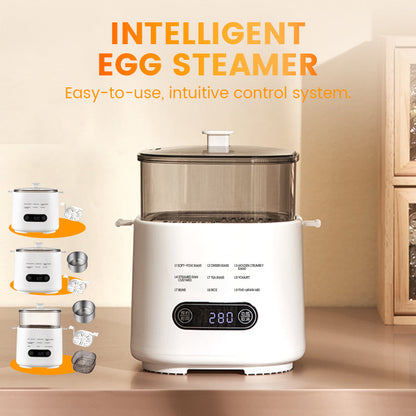 🎁2026 Nytt design🥚✨Mini multifunktionell äggkokare med smart touchpanel