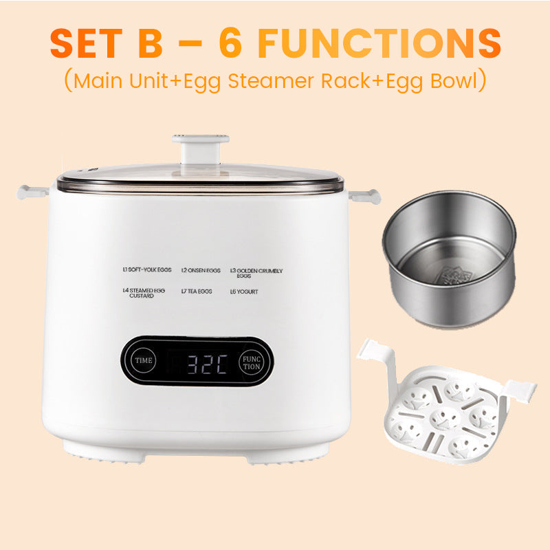 🎁2026 Nytt design🥚✨Mini multifunktionell äggkokare med smart touchpanel