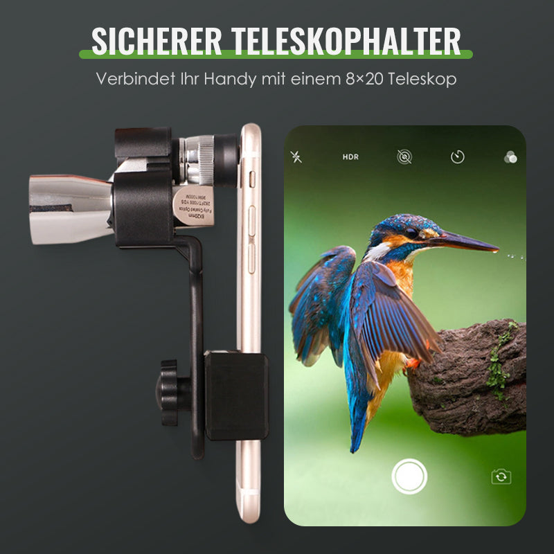 Justerbar mobilhållare för Mini 8×20 monokular