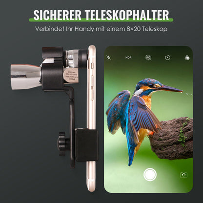 Justerbar mobilhållare för Mini 8×20 monokular
