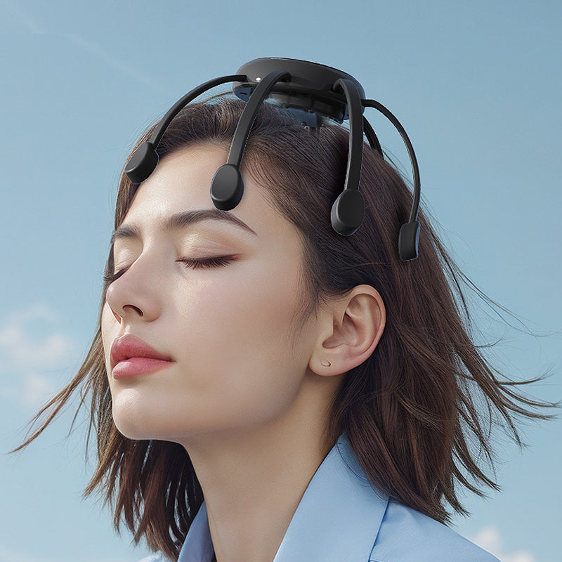 💆‍♂️ Intelligent bläckfiskhuvudmassage – Avslappnande knådning, flera lägen och bärbar design 🔋