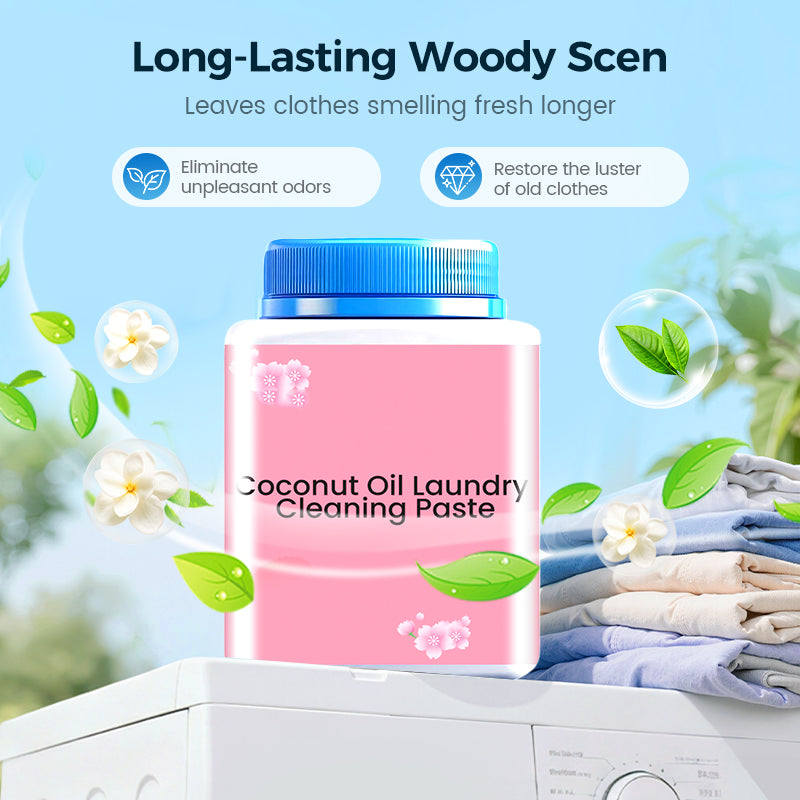 🧼 50% RABATT NU! 👕 Tvättmedelspasta med kokosolja – 9-enzymformel, koncentrerad & skonsam mot tyger – perfekt för envisa fläckar och daglig tvätt ✨