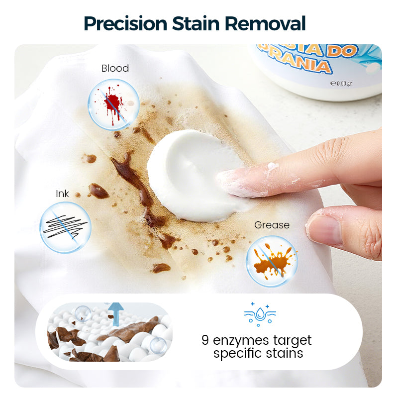 🧼 50% RABATT NU! 👕 Tvättmedelspasta med kokosolja – 9-enzymformel, koncentrerad & skonsam mot tyger – perfekt för envisa fläckar och daglig tvätt ✨