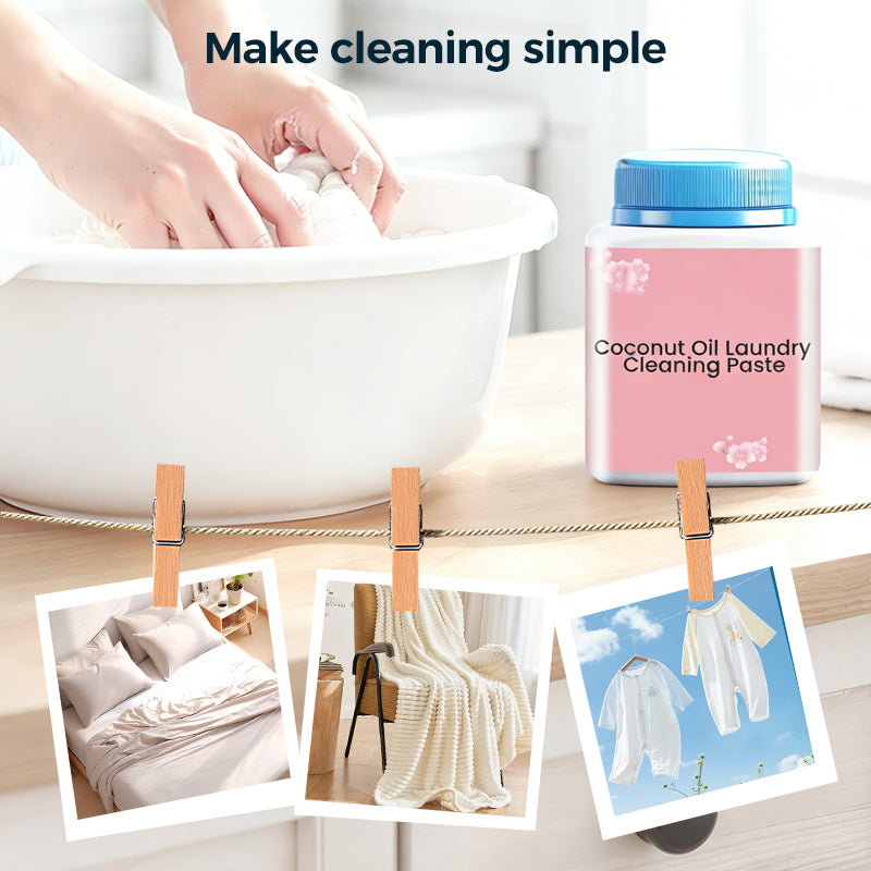 🧼 50% RABATT NU! 👕 Tvättmedelspasta med kokosolja – 9-enzymformel, koncentrerad & skonsam mot tyger – perfekt för envisa fläckar och daglig tvätt ✨