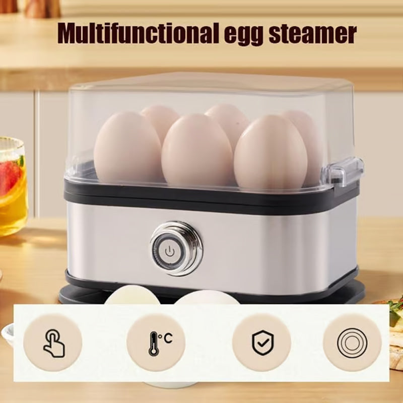 🍳Black Friday – 50 % RABATT💨 Multifunktionell äggkokare med genomskinligt lock – koka, pochera eller göra omelett✨