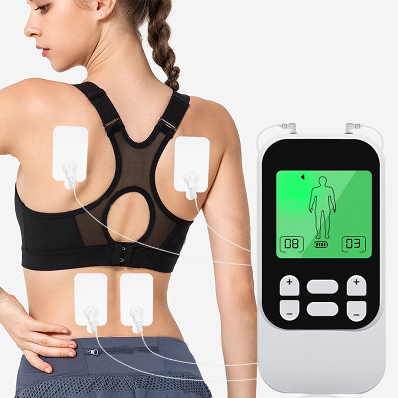 ⏰ Endast nu 50% rabatt!🔥Bärbar TENS-enhet med dubbla kanaler – muskelstimulator