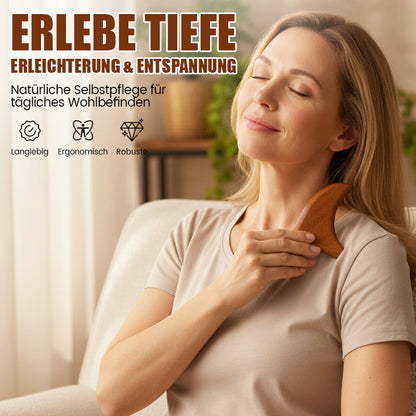Träkam för huvudmassage