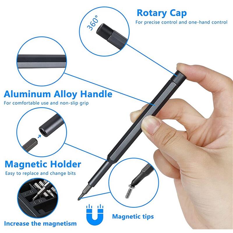 🛠️🔥 Professionellt skruvmejselset, 24 delar: robust, mångsidigt, livslångt hållbart. Perfekt för hem & hantverk! 🔩✨