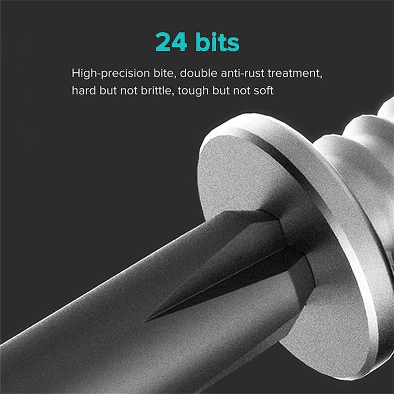 🛠️🔥 Professionellt skruvmejselset, 24 delar: robust, mångsidigt, livslångt hållbart. Perfekt för hem & hantverk! 🔩✨
