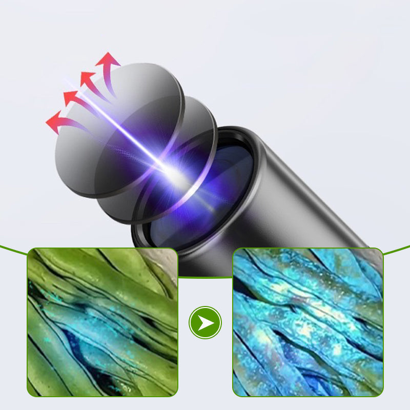 365 nm UV-Ficklampa | 10W Svartljus för Grönsaksinspektion & Aflatoxin Detektering