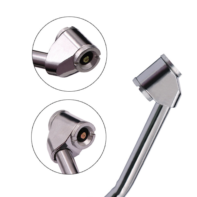🔧 50% RABATT 🚗 | Kraftig Däckpump med Tryckmätare – Dubbelhuvad & Hållbar