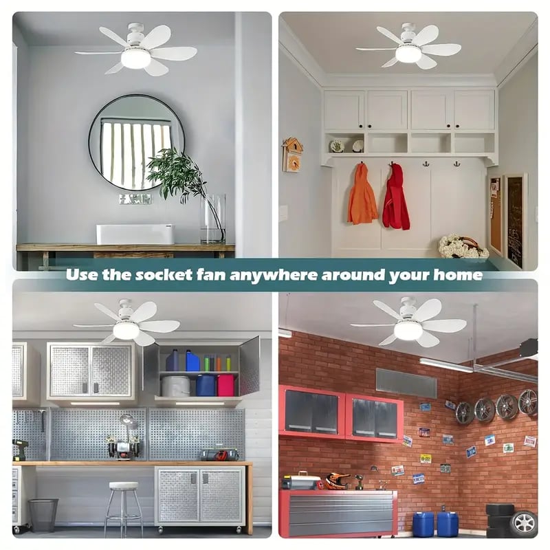 💨 50 % rabatt! 💡 Bärbar 2-i-1-takfläkt med fjärrkontroll – Perfekt för sovrummet, kontoret och resan 🏠