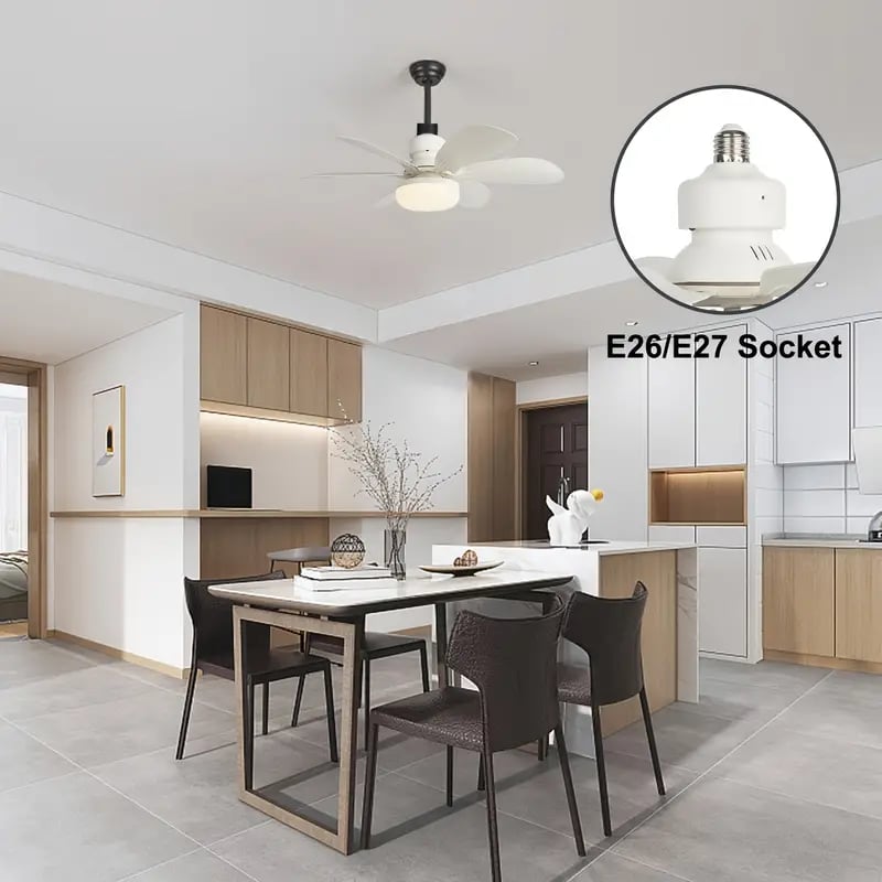 💨 50 % rabatt! 💡 Bärbar 2-i-1-takfläkt med fjärrkontroll – Perfekt för sovrummet, kontoret och resan 🏠